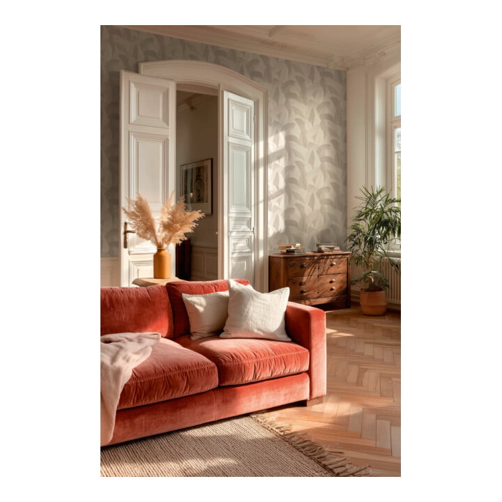 A.S. Création Vliestapete Vibes & Styles 10,05 x 0,53 m Dschungel Grau Metallic strukturiert