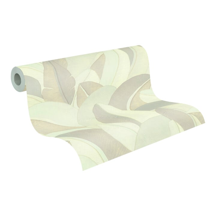 A.S. Création Vliestapete Vibes & Styles 10,05 x 0,53 m Dschungel Grau Metallic strukturiert