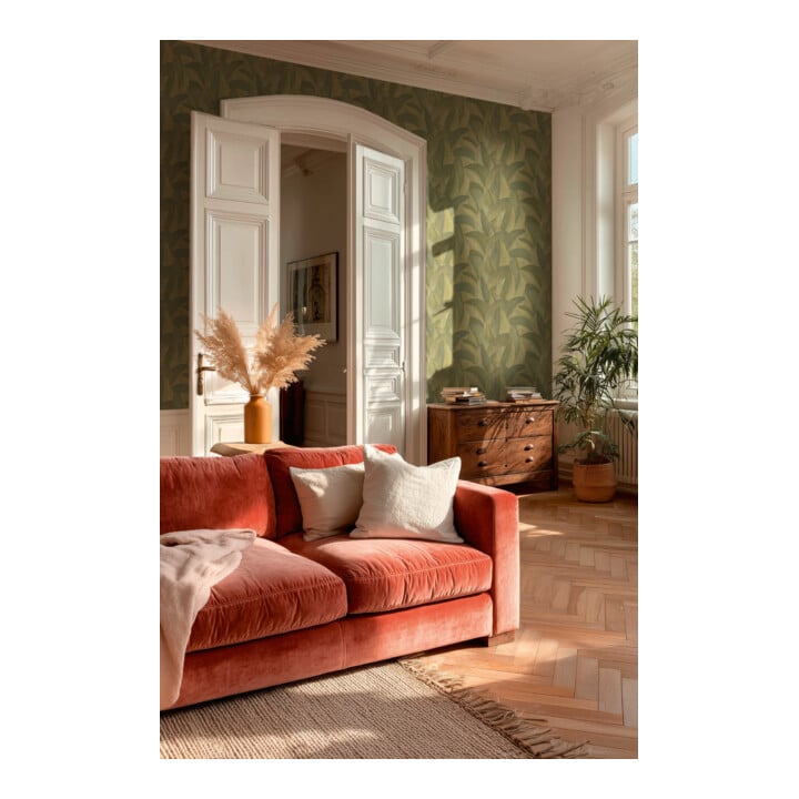 A.S. Création Vliestapete Vibes & Styles 10,05 x 0,53 m Dschungel Grün Metallic strukturiert