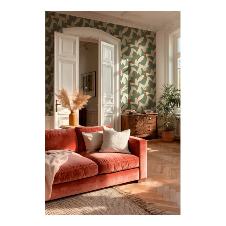 A.S. Création Vliestapete Vibes & Styles 10,05 x 0,53 m Dschungel Petrol strukturiert