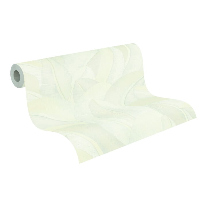 A.S. Création Vliestapete Vibes & Styles 10,05 x 0,53 m Dschungel Weiß Metallic strukturiert