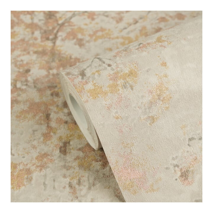 A.S. Création Vliestapete Vibes & Styles 10,05 x 0,53 m Floral Grau Glitzernd strukturiert