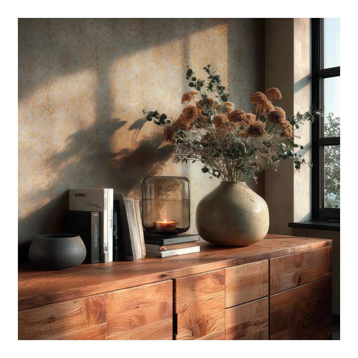 A.S. Création Vliestapete Vibes & Styles 10,05 x 0,53 m Floral Grau Glitzernd strukturiert