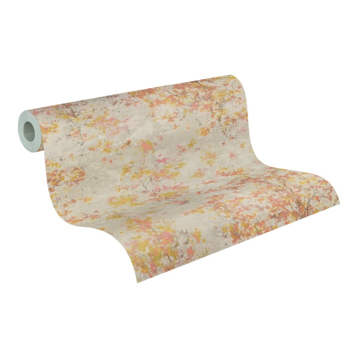 A.S. Création Vliestapete Vibes & Styles 10,05 x 0,53 m Floral Grau Glitzernd strukturiert
