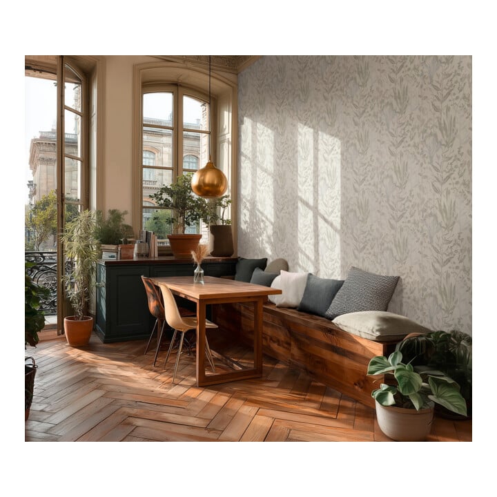 A.S. Création Vliestapete Vibes & Styles 10,05 x 0,53 m Gräser Creme Pastell strukturiert