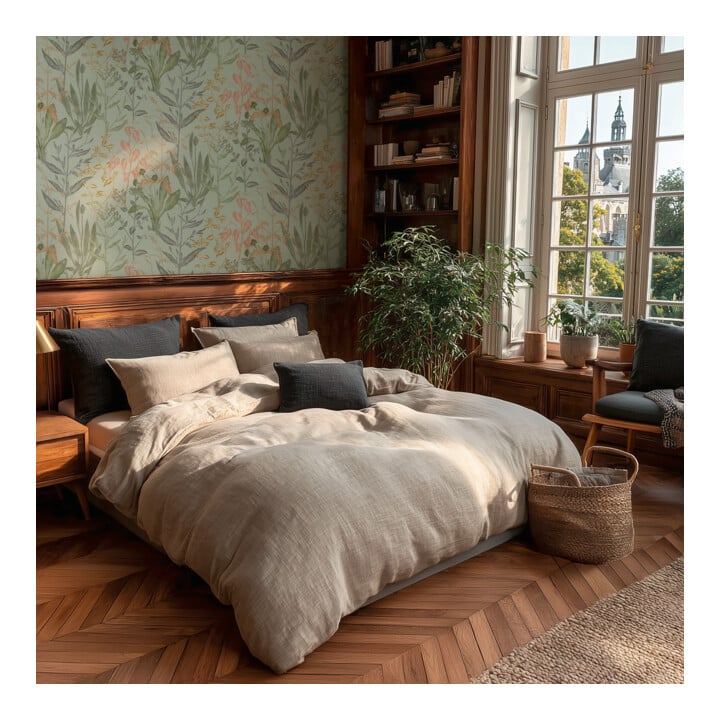 A.S. Création Vliestapete Vibes & Styles 10,05 x 0,53 m Gräser Grün Rosa leicht strukturiert