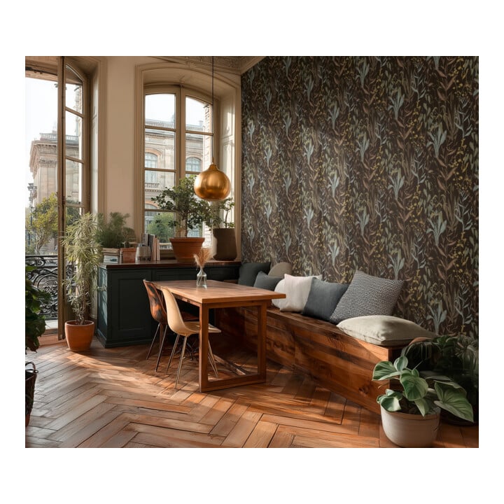 A.S. Création Vliestapete Vibes & Styles 10,05 x 0,53 m Gräser Schwarz Braun strukturiert