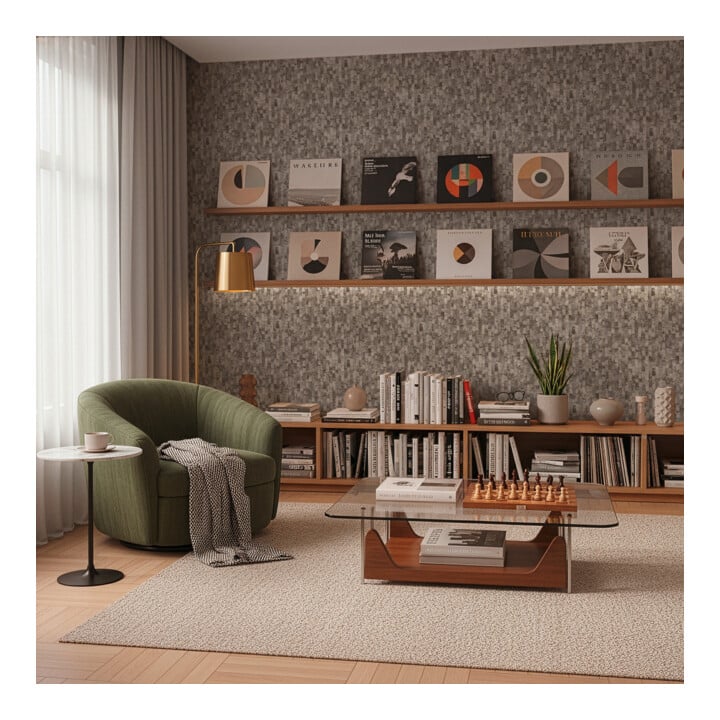 A.S. Création Vliestapete Vibes & Styles 10,05 x 0,53 m Grafik Anthrazit Metallic strukturiert