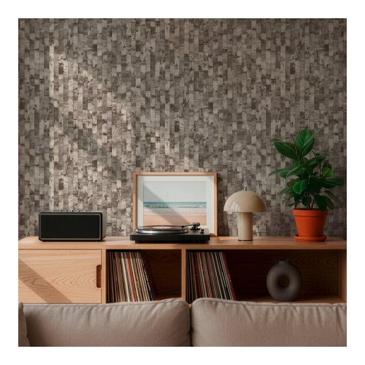 A.S. Création Vliestapete Vibes & Styles 10,05 x 0,53 m Grafik Anthrazit Metallic strukturiert