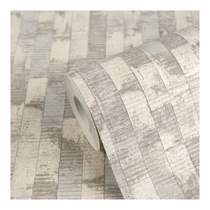 A.S. Création Vliestapete Vibes & Styles 10,05 x 0,53 m Grau Metallic strukturiert