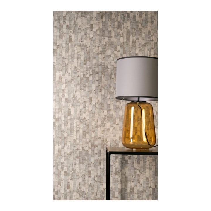 A.S. Création Vliestapete Vibes & Styles 10,05 x 0,53 m Grau Metallic strukturiert