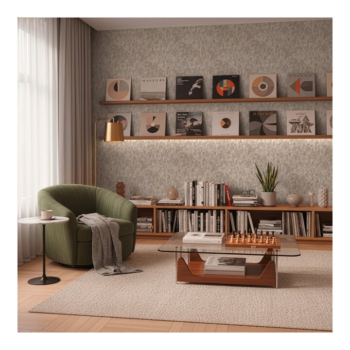 A.S. Création Vliestapete Vibes & Styles 10,05 x 0,53 m Grau Metallic strukturiert