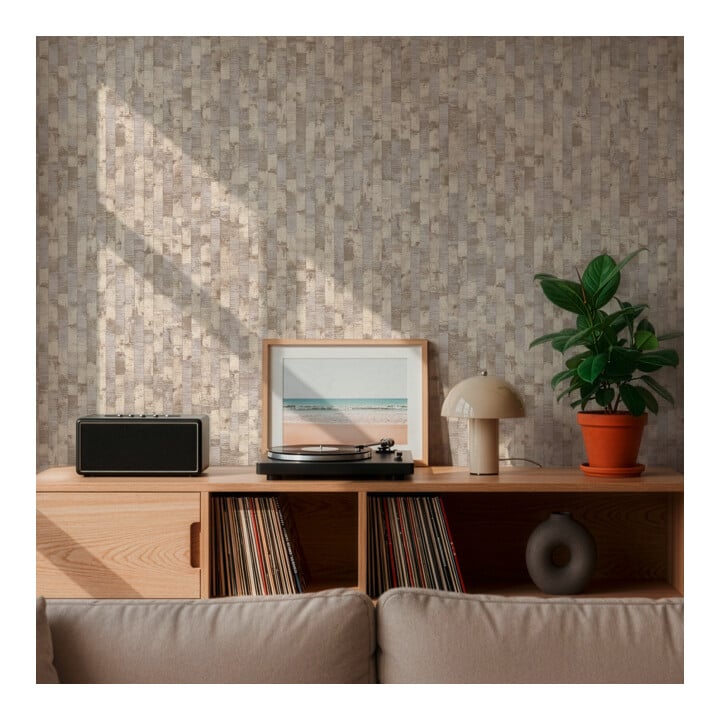 A.S. Création Vliestapete Vibes & Styles 10,05 x 0,53 m Grau Metallic strukturiert