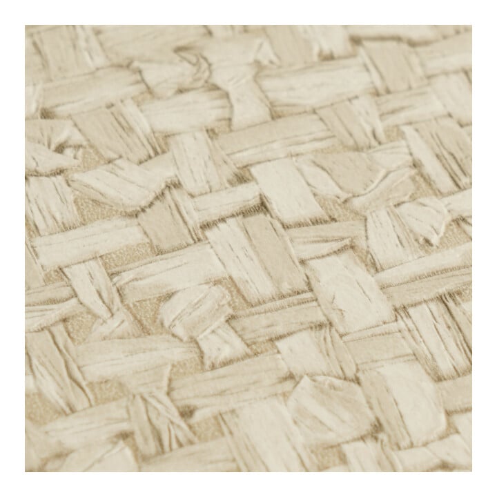 A.S. Création Vliestapete Vibes & Styles 10,05 x 0,53 m Rattan Beige Metallic strukturiert