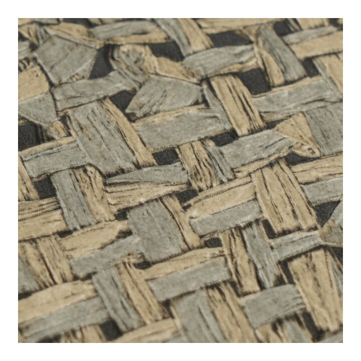 A.S. Création Vliestapete Vibes & Styles 10,05 x 0,53 m Rattan Braun Metallic strukturiert