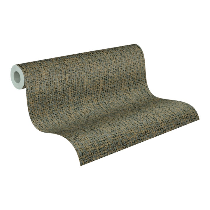 A.S. Création Vliestapete Vibes & Styles 10,05 x 0,53 m Rattan Braun Metallic strukturiert