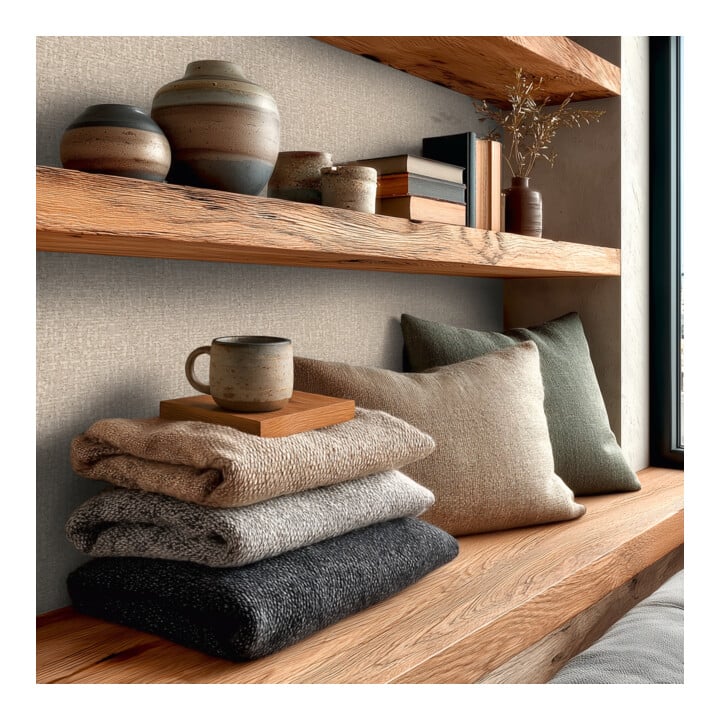 A.S. Création Vliestapete Vibes & Styles 10,05 x 0,53 m Rattan Creme Metallic strukturiert