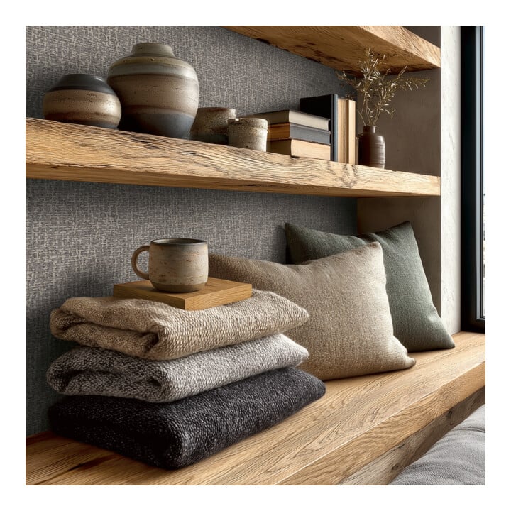 A.S. Création Vliestapete Vibes & Styles 10,05 x 0,53 m Rattan Grau Metallic strukturiert