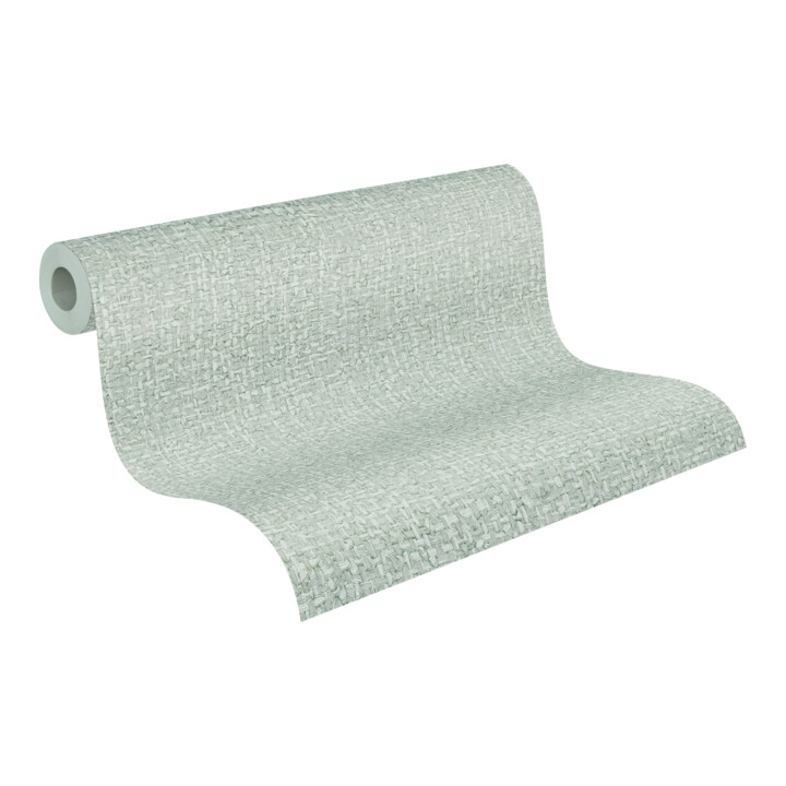 A.S. Création Vliestapete Vibes & Styles 10,05 x 0,53 m Rattan Hellgrau Metallic strukturiert