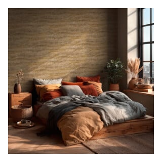 A.S. Création Vliestapete Vibes & Styles 10,05 x 0,53 m Stein Beige Metallic strukturiert