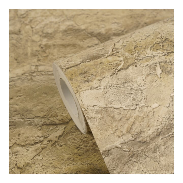 A.S. Création Vliestapete Vibes & Styles 10,05 x 0,53 m Stein Beige Metallic strukturiert