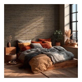 A.S. Création Vliestapete Vibes & Styles 10,05 x 0,53 m Stein Braun Metallic strukturiert