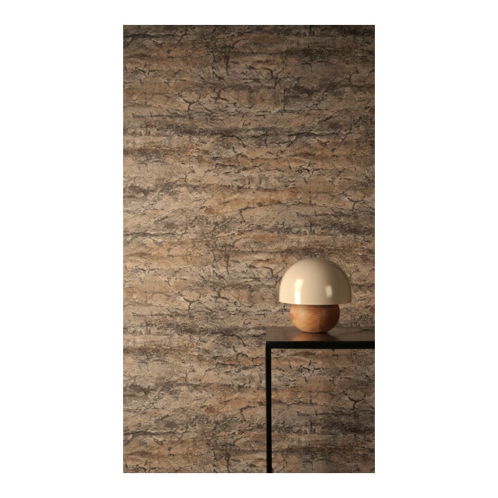 A.S. Création Vliestapete Vibes & Styles 10,05 x 0,53 m Stein Braun Metallic strukturiert