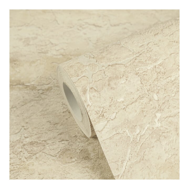 A.S. Création Vliestapete Vibes & Styles 10,05 x 0,53 m Stein Creme Metallic strukturiert
