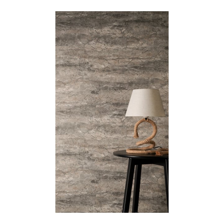 A.S. Création Vliestapete Vibes & Styles 10,05 x 0,53 m Stein Grau Metallic strukturiert