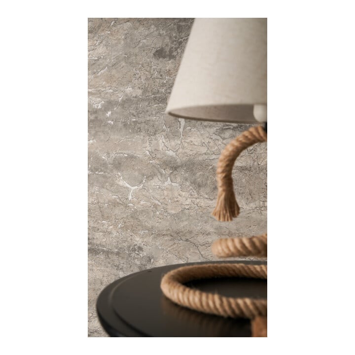 A.S. Création Vliestapete Vibes & Styles 10,05 x 0,53 m Stein Grau Metallic strukturiert