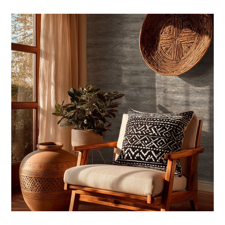 A.S. Création Vliestapete Vibes & Styles 10,05 x 0,53 m Stein Grau Metallic strukturiert