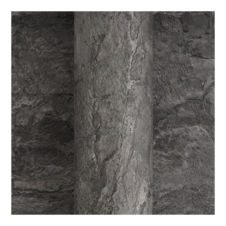 A.S. Création Vliestapete Vibes & Styles 10,05 x 0,53 m Stein Schwarz Metallic strukturiert