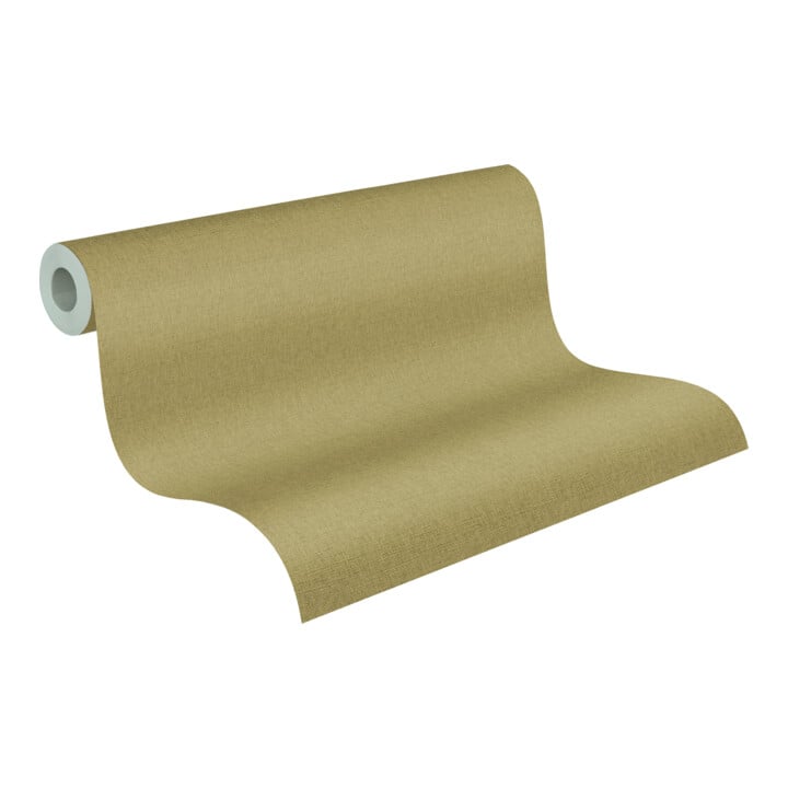 A.S. Création Vliestapete Vibes & Styles 10,05 x 0,53 m Uni Beige Gold leicht strukturiert
