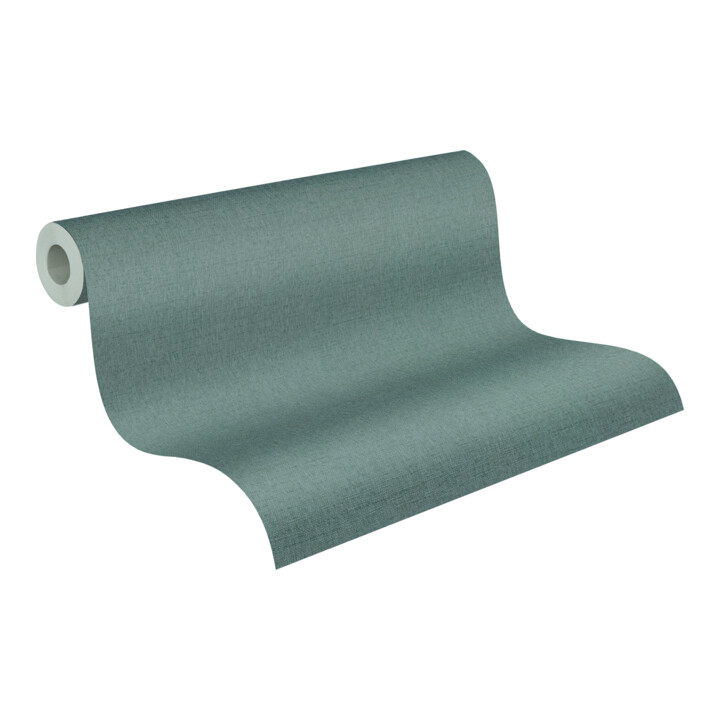 A.S. Création Vliestapete Vibes & Styles 10,05 x 0,53 m Uni Blaugrau leicht strukturiert