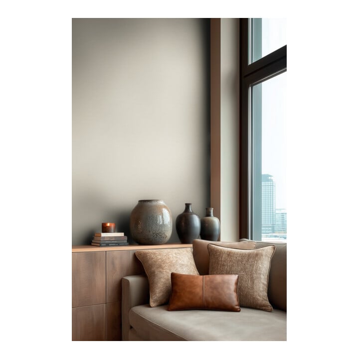 A.S. Création Vliestapete Vibes & Styles 10,05 x 0,53 m Uni Creme leicht strukturiert