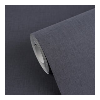 A.S. Création Vliestapete Vibes & Styles 10,05 x 0,53 m Uni Dunkelblau leicht strukturiert