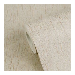 A.S. Création Vliestapete Vibes & Styles 10,05 x 0,53 m Uni Greige Metallic strukturiert