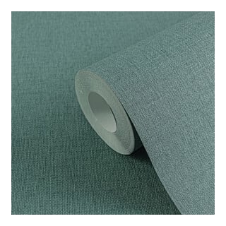A.S. Création Vliestapete Vibes & Styles 10,05 x 0,53 m Uni Petrol leicht strukturiert