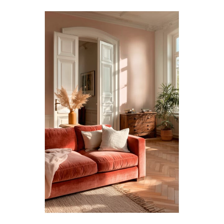 A.S. Création Vliestapete Vibes & Styles 10,05 x 0,53 m Uni Rosa leicht strukturiert