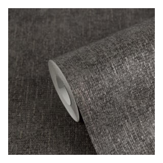 A.S. Création Vliestapete Vibes & Styles 10,05 x 0,53 m Uni Schwarz Metallic strukturiert