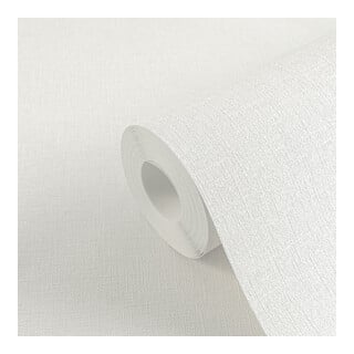 A.S. Création Vliestapete Vibes & Styles 10,05 x 0,53 m Uni Weiß leicht strukturiert