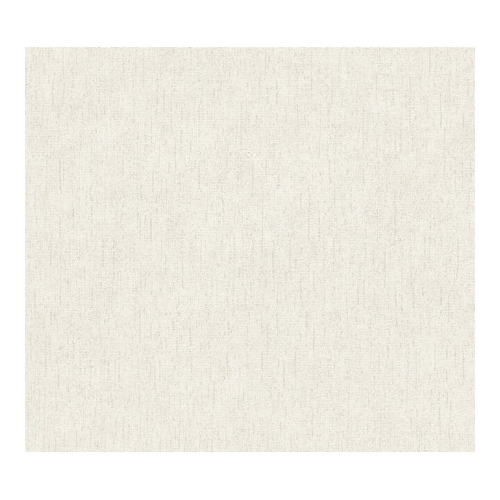 A.S. Création Vliestapete Vibes & Styles 10,05 x 0,53 m Uni Weiß Metallic strukturiert