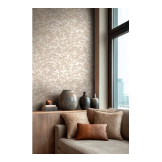 A.S. Création Vliestapete Vibes & Styles 10,05 x 0,53 m Weiß Beige leicht strukturiert