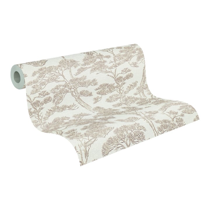 A.S. Création Vliestapete Vibes & Styles 10,05 x 0,53 m Weiß Beige leicht strukturiert