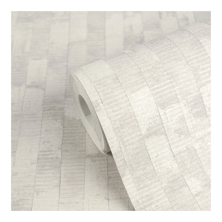 A.S. Création Vliestapete Vibes & Styles 10,05 x 0,53 m Weiß Metallic strukturiert