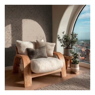 A.S. Création Vliestapete Vibes & Styles 10,05 x 0,53 m Wildblumen Braun Metallic mit Struktur