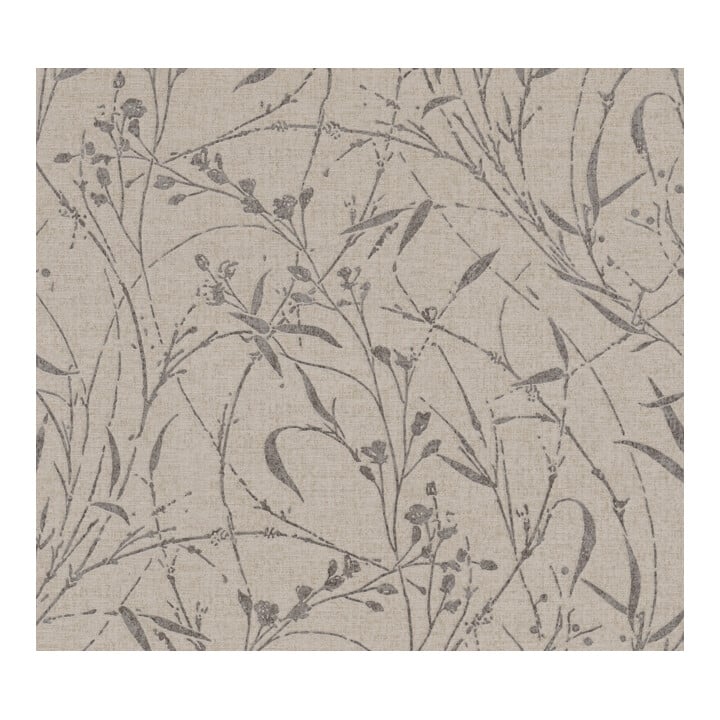 A.S. Création Vliestapete Vibes & Styles 10,05 x 0,53 m Wildblumen Braun Metallic mit Struktur
