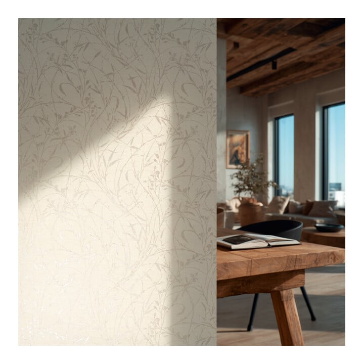 A.S. Création Vliestapete Vibes & Styles 10,05 x 0,53 m Wildblumen Creme Metallic mit Struktur