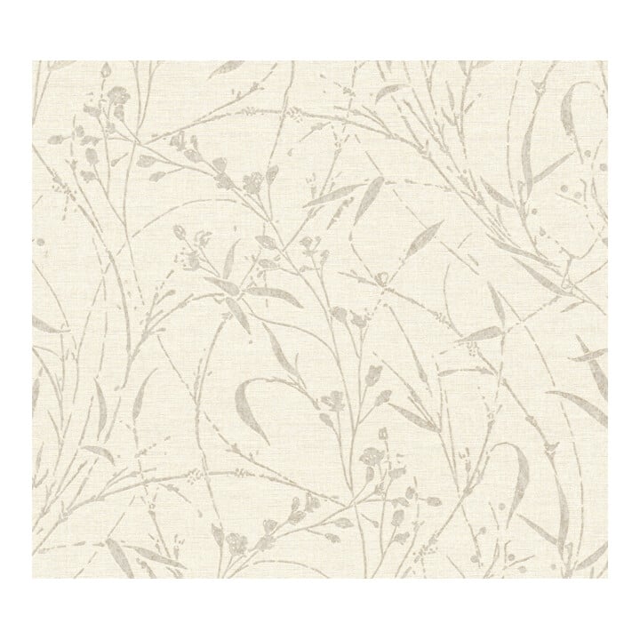 A.S. Création Vliestapete Vibes & Styles 10,05 x 0,53 m Wildblumen Creme Metallic mit Struktur