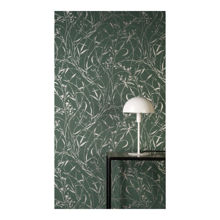 A.S. Création Vliestapete Vibes & Styles 10,05 x 0,53 m Wildblumen Grün Metallic Struktur
